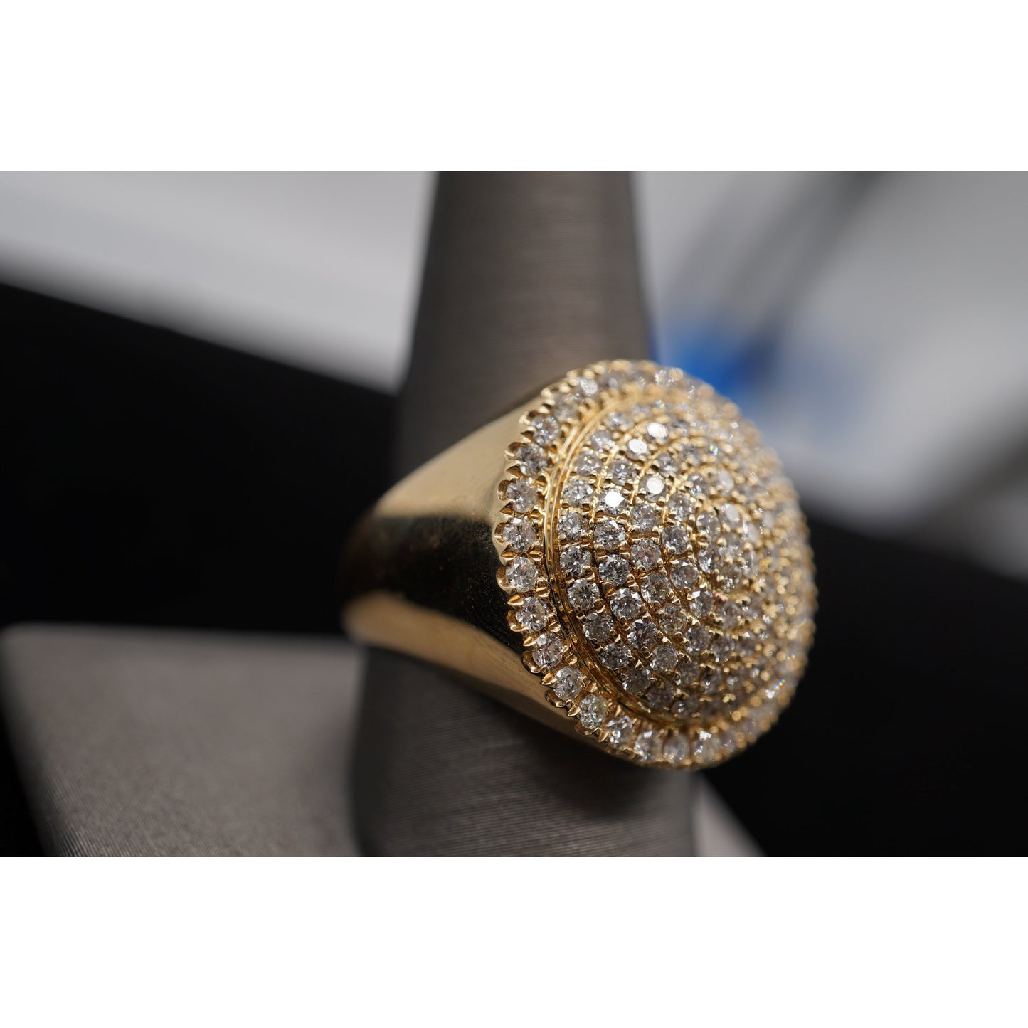 14k Diamond Dome Ring