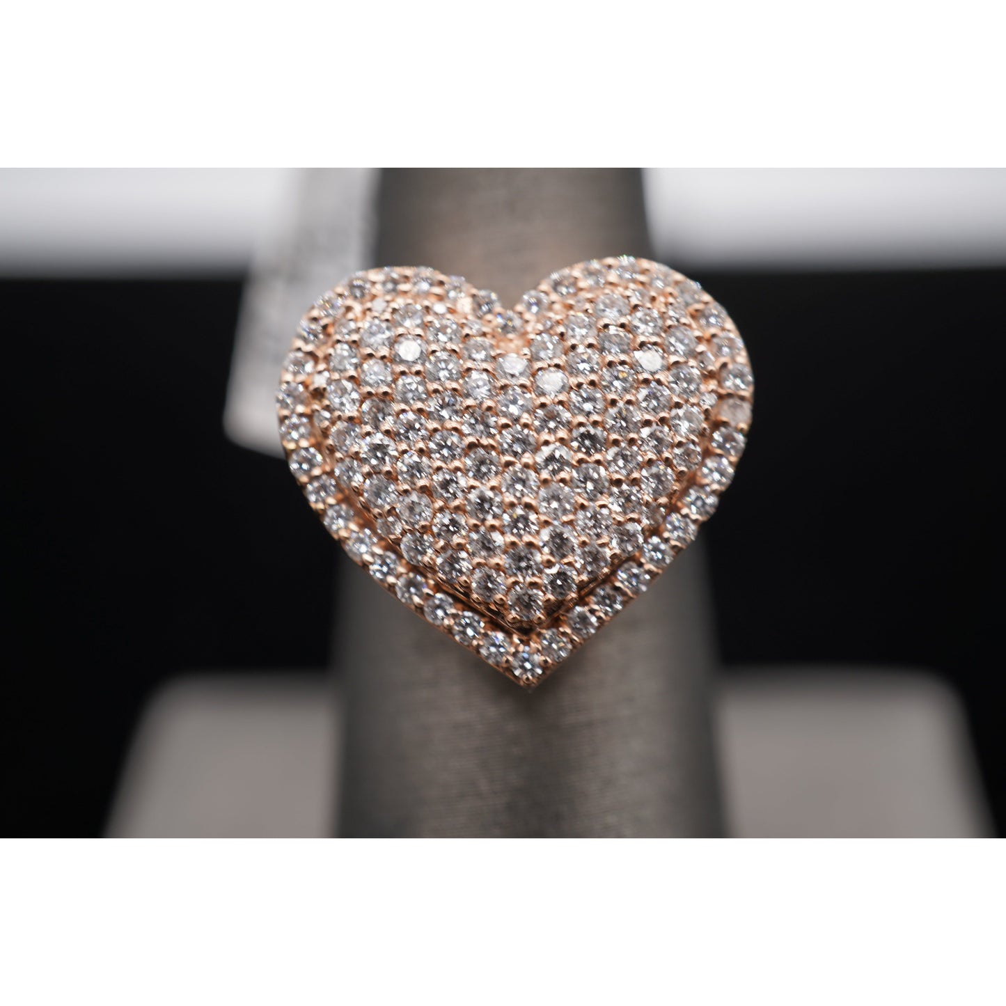 14k Diamond Heart Ring