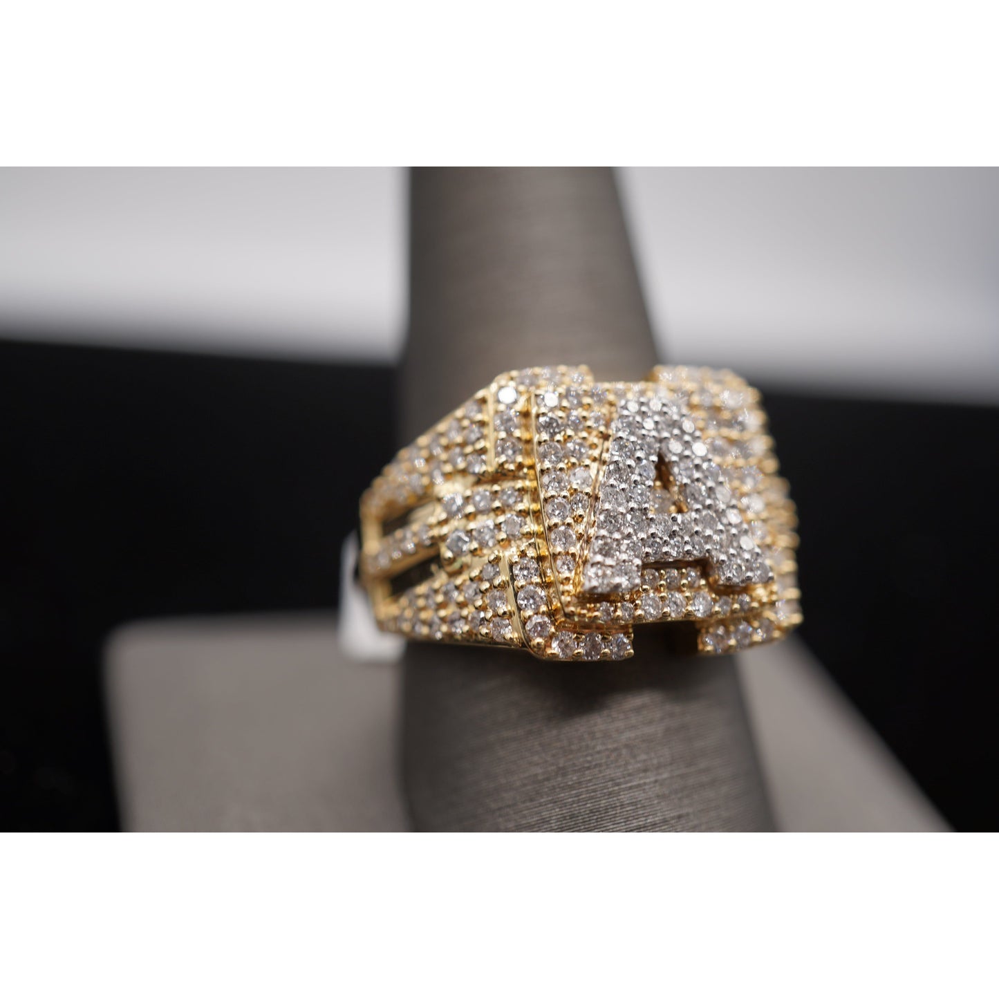 14k Diamond Letter Rings