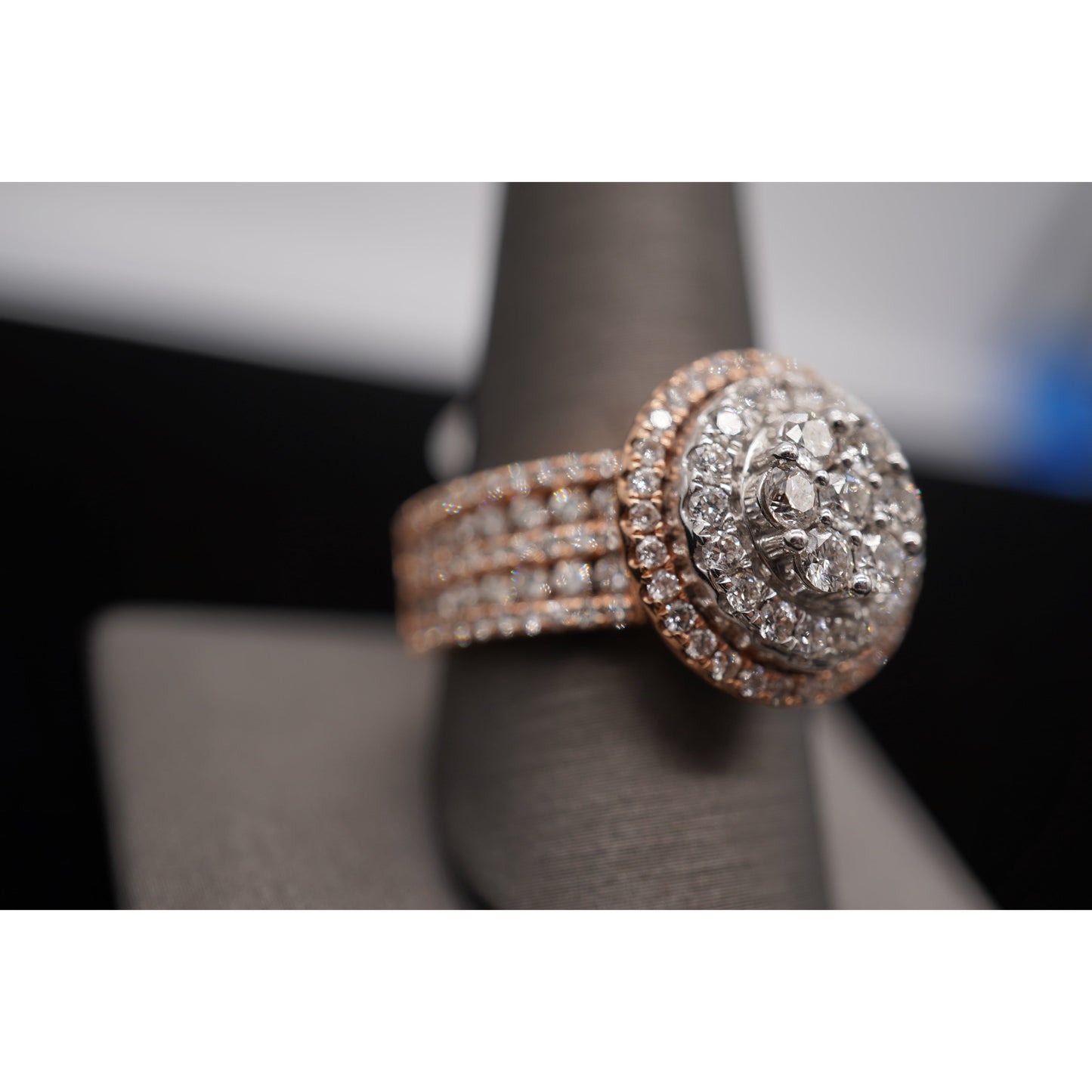 14k Rose Gold Baguette Diamond