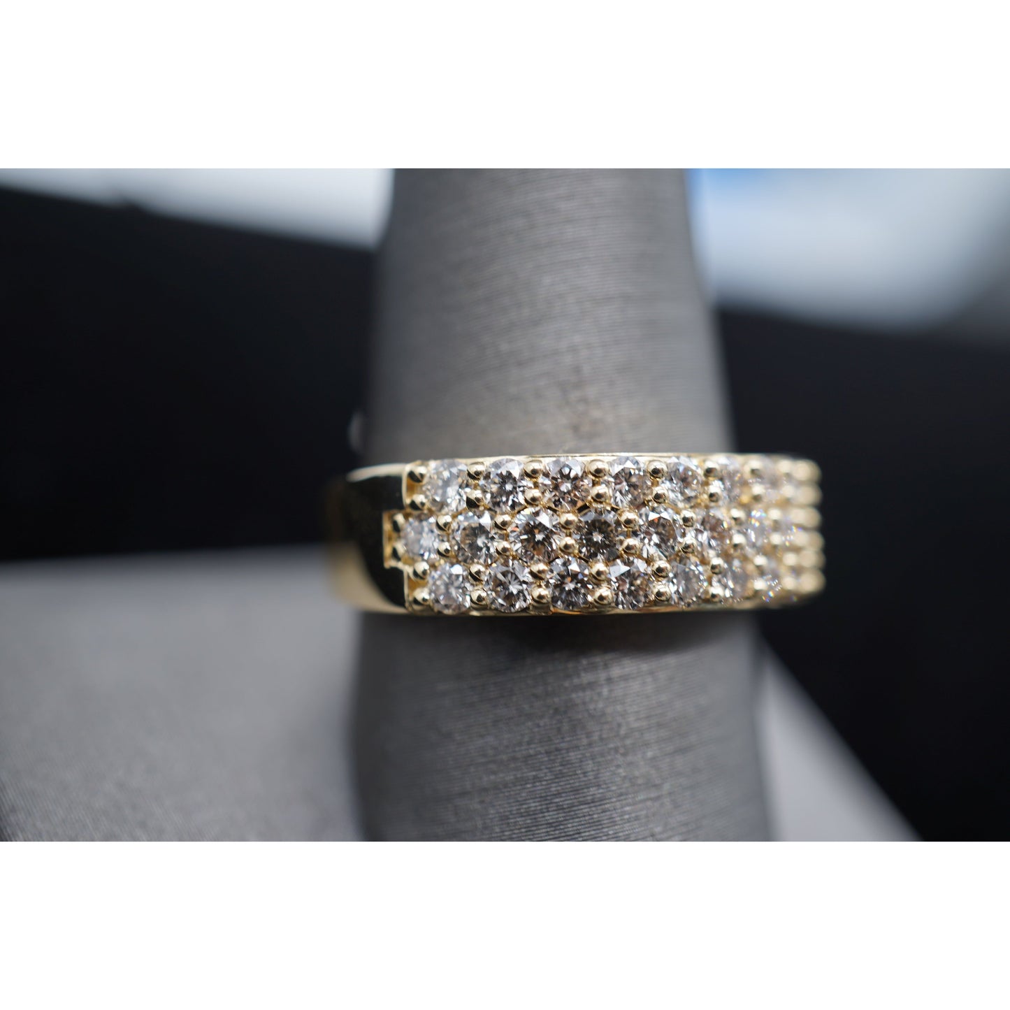 14k Diamond Wedding Band