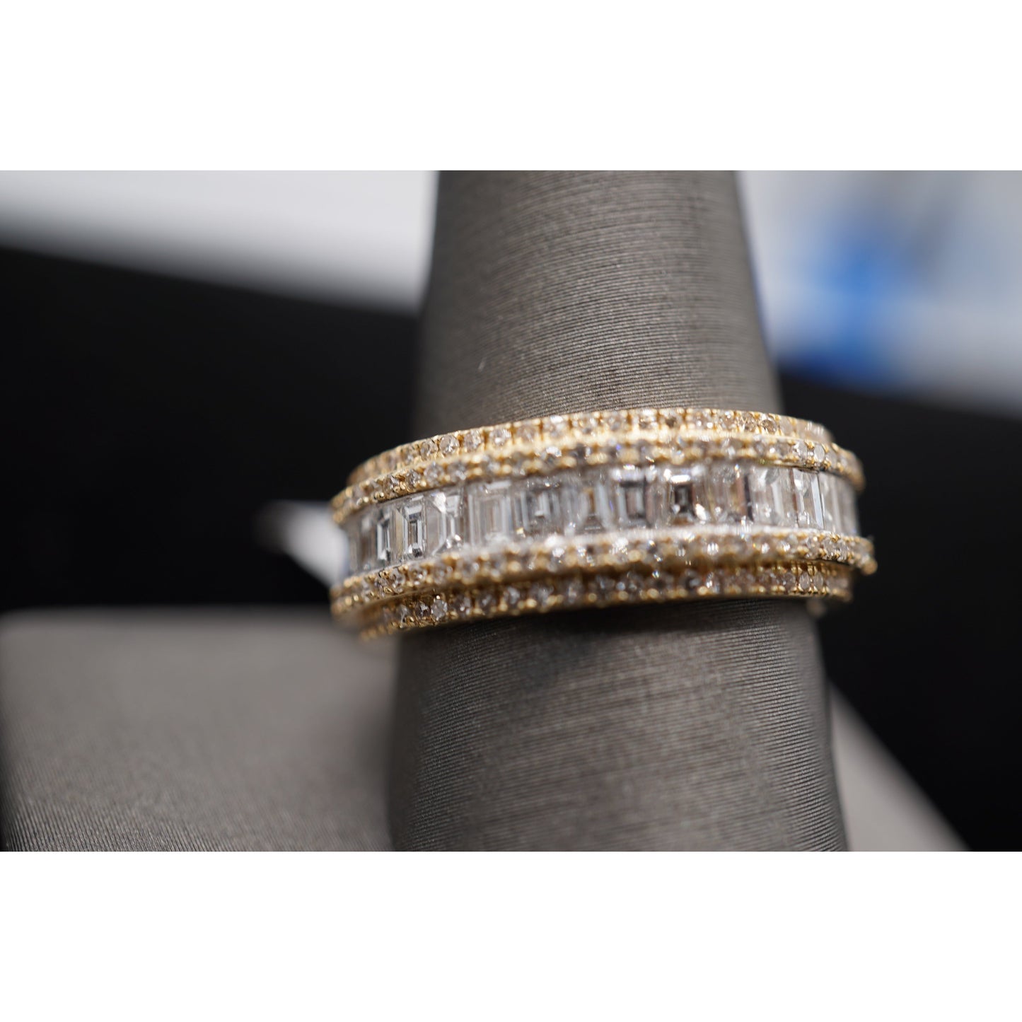 14k Diamond Baguette Ring