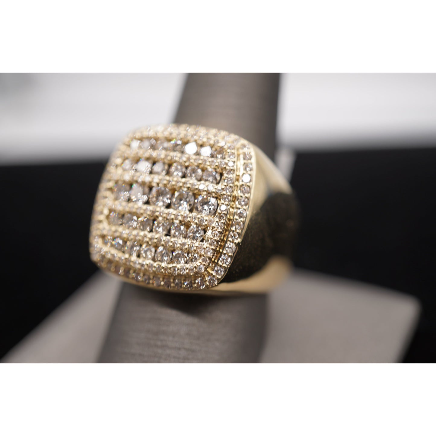 14k Square Diamond Ring