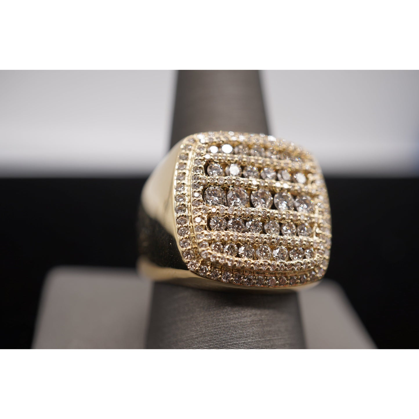 14k Square Diamond Ring