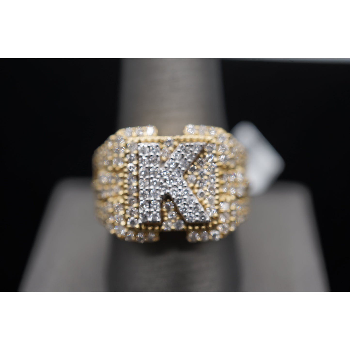 14k Diamond Letter Rings