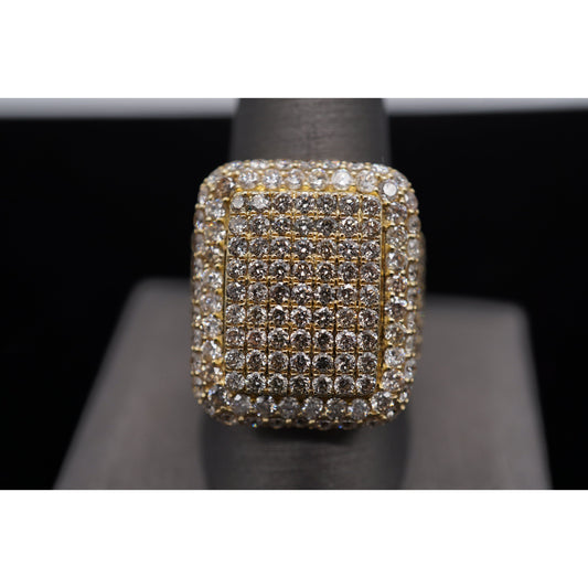 14k Diamond Rectangle Style