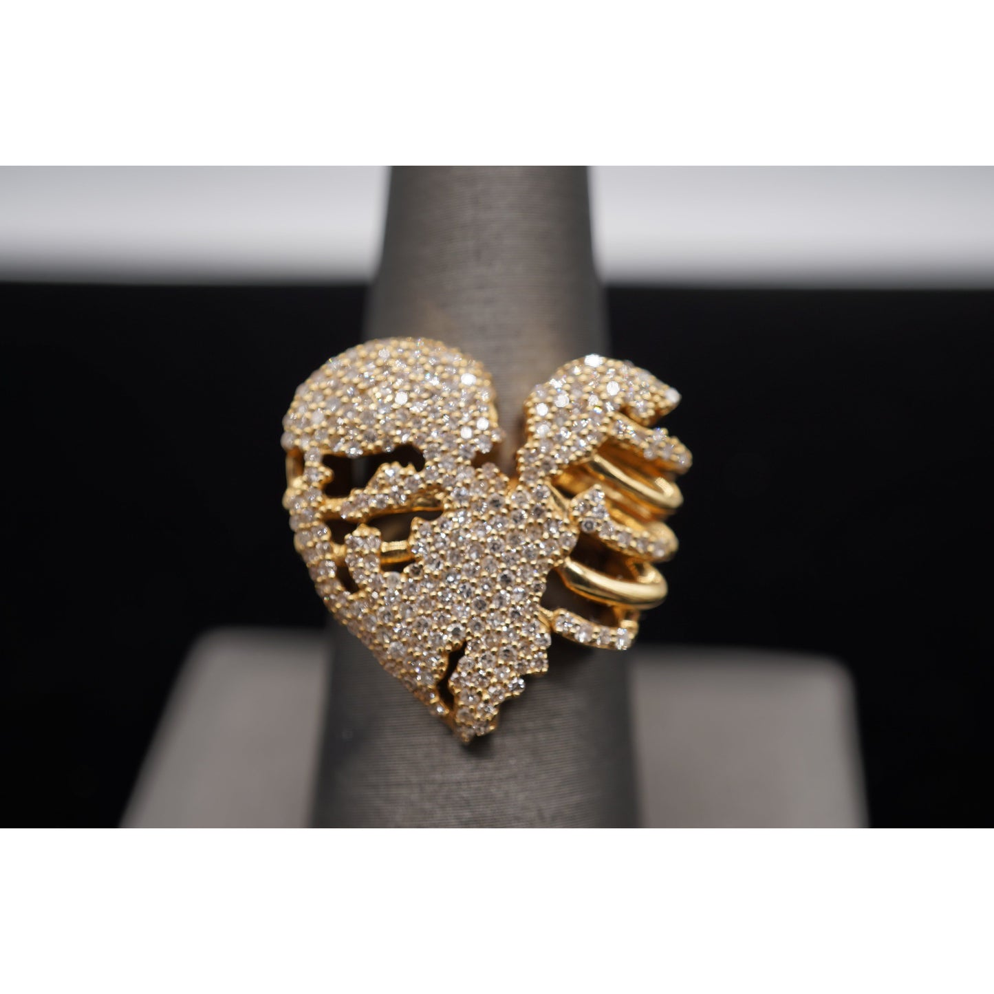 14k Diamond Rotting Heart