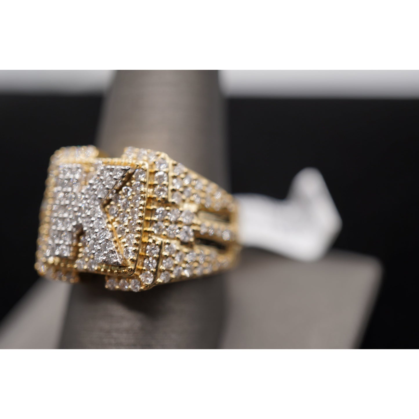 14k Diamond Letter Rings