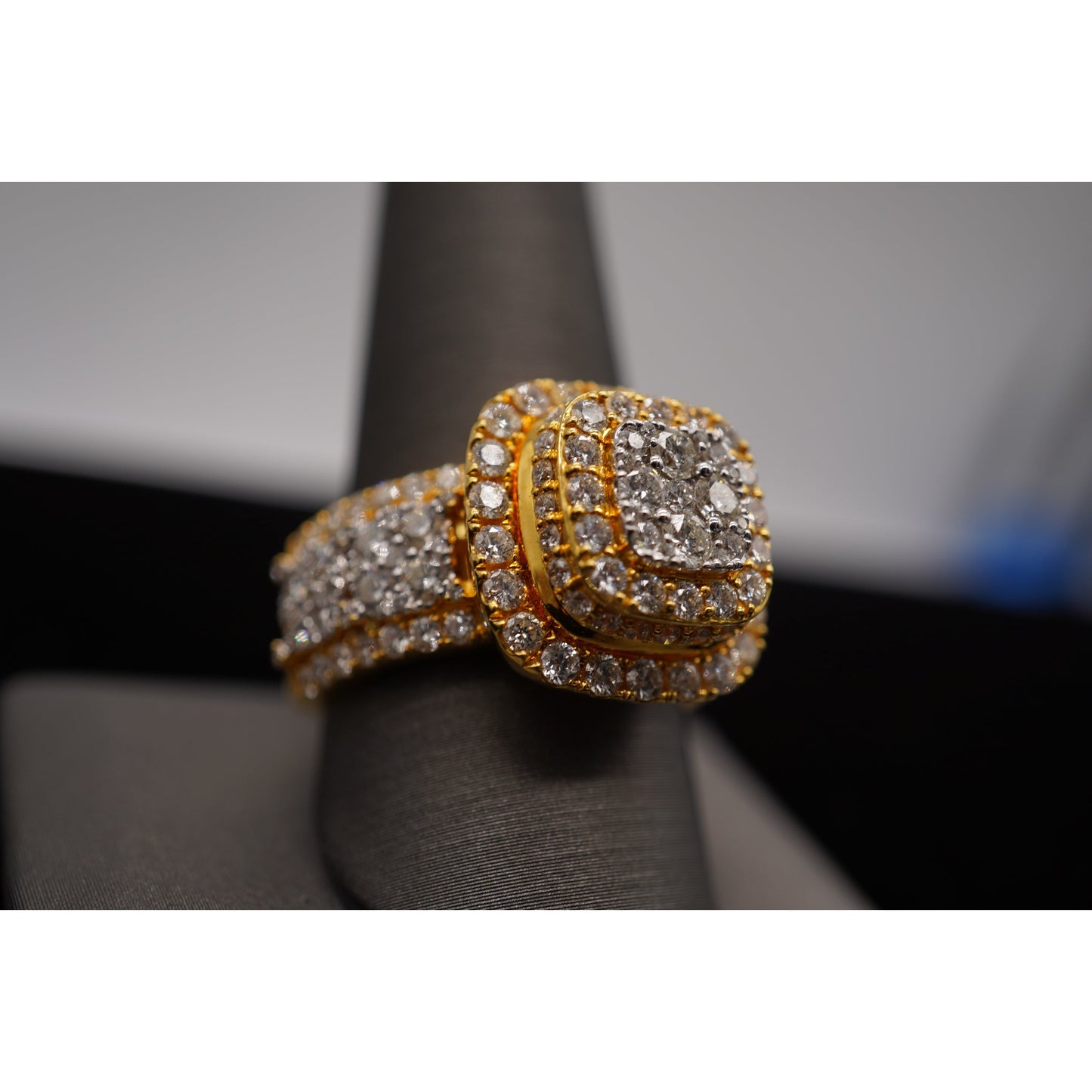 14k Elevated Diamond Ring