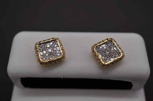 14k Square Earrings