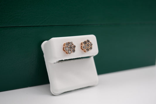 14K Rose Gold Diamond Earrings 1.60CT💎